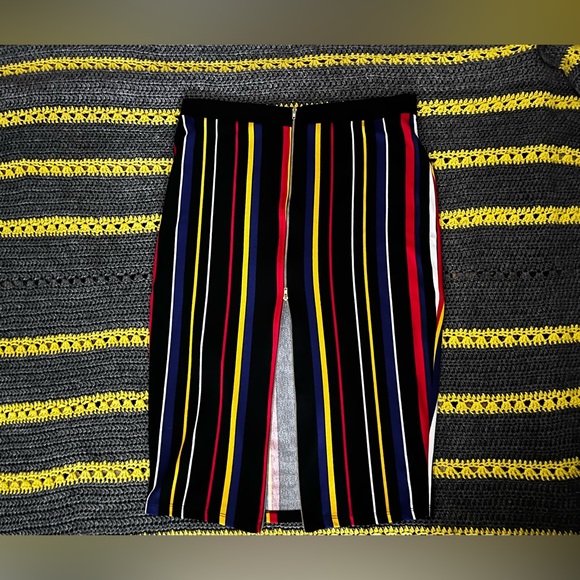 Fashion Nova Striped Bodysuit skirt set size XL - Picture 2 of 6